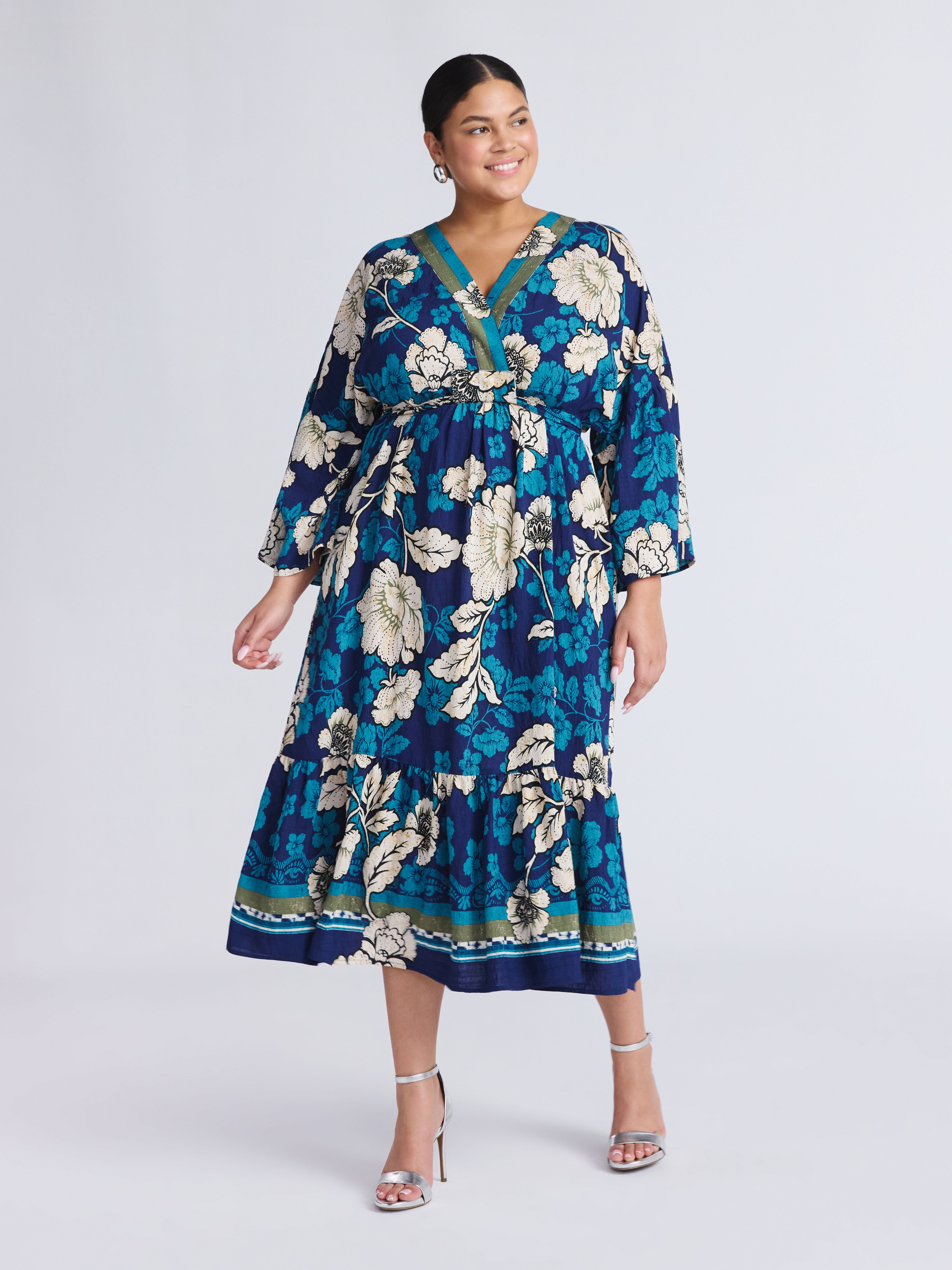 Sofia by Sofia Vergara Women's Tie Back Dress with Wide Sleeves