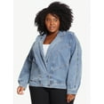 thumbnail image 1 of Sofia Jeans by Sofia Vergara Plus Size 90s Denim Jacket, 1 of 5