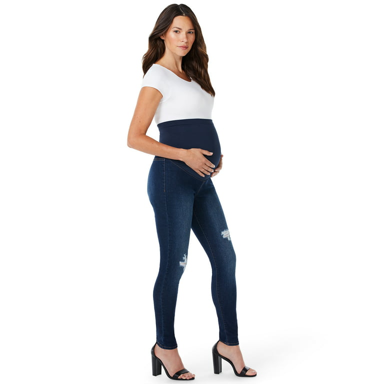 Sofia Jeans by Sofia Vergara Rosa Curvy Maternity Jeggings with Full Belly  Band