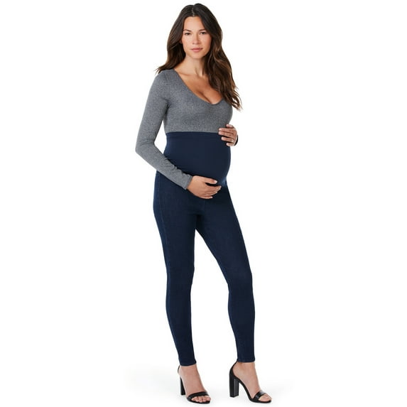 Sofia Jeans by Sofia Vergara Rosa Curvy Ankle Full Band Maternity Jeans, Sizes S-XXL
