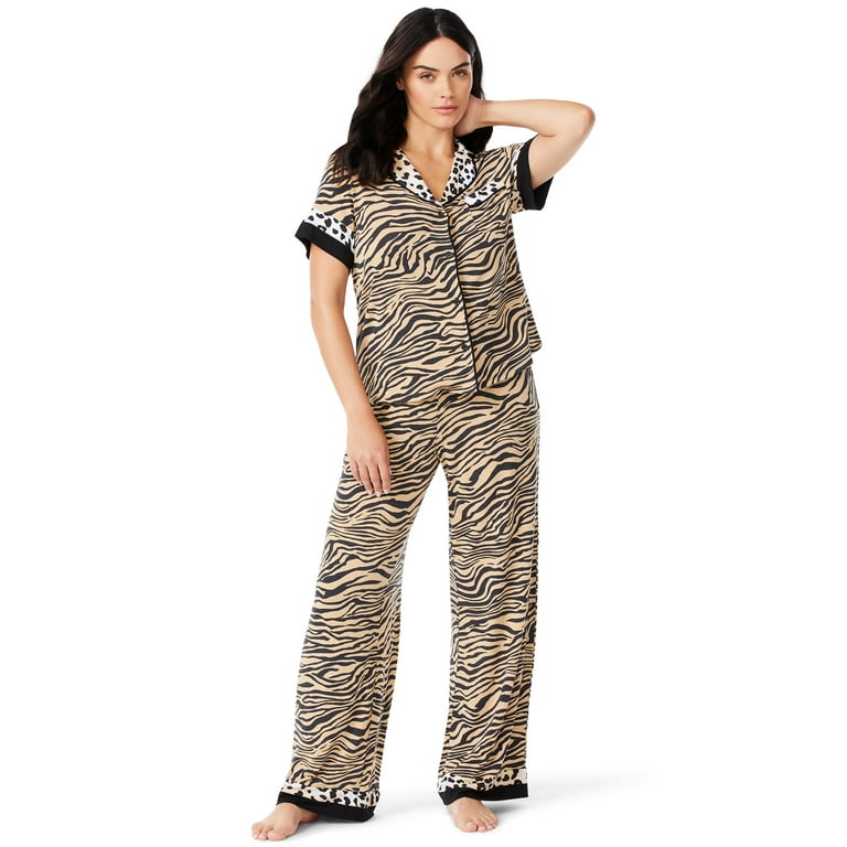 Zebra print pajamas clearance