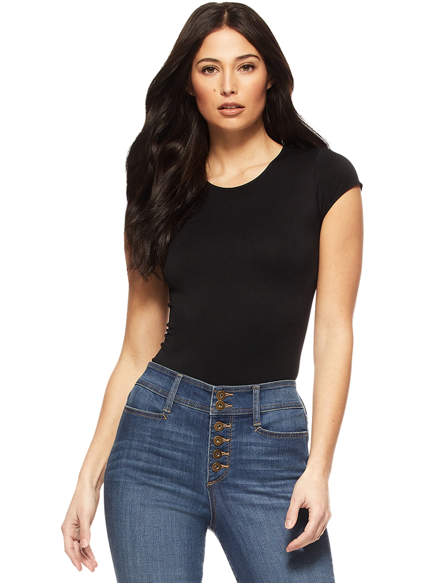 Sofia Jeans by Sofia Vergara Women’s Cap Sleeve Bodysuit