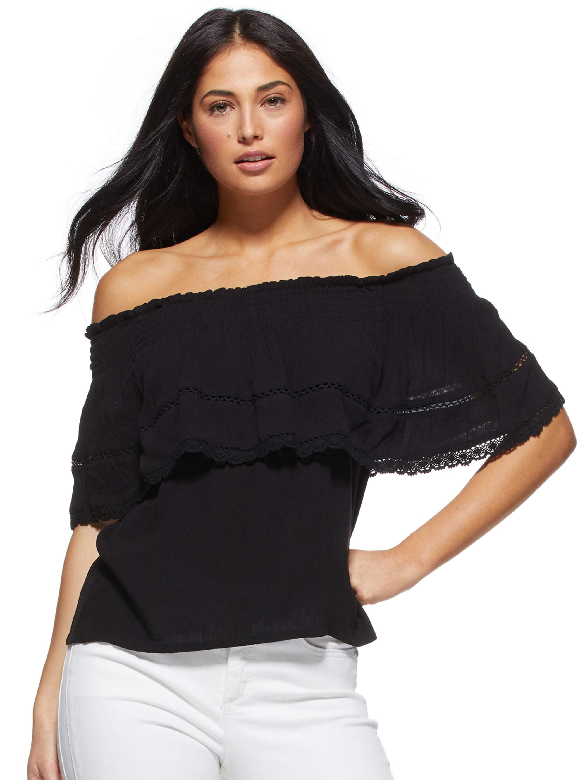 Sofia Jeans by Sofia Vergara Women's Cha Cha Top 