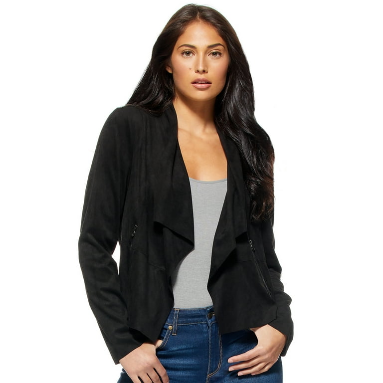 Sofia Jeans by Sofia Vergara Long Sleeve Motorcycle Single-Breasted  Mid-Length Jacket (Women's) 1 Pack 