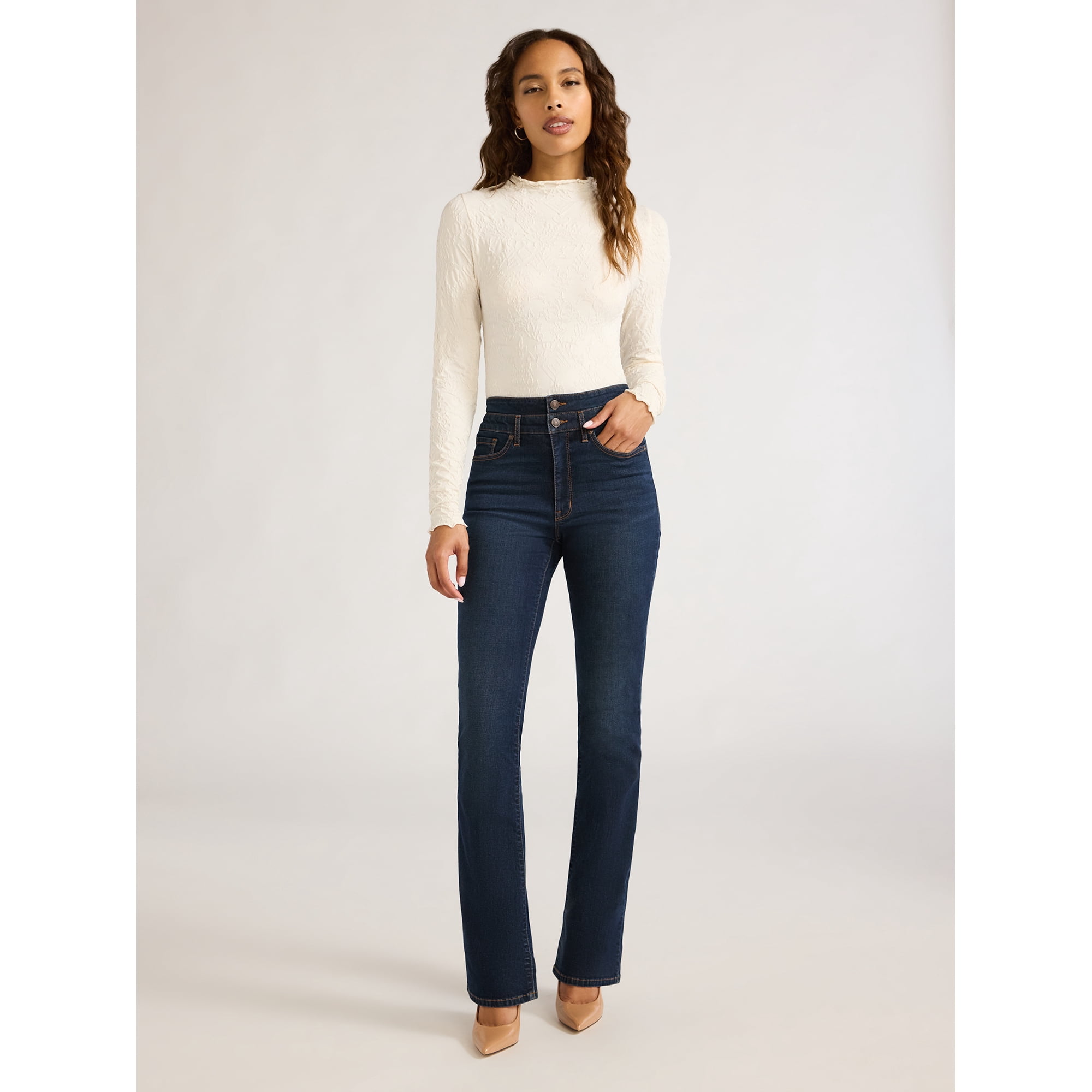 Sofia Jeans Women's Jacquard Seamlessly Smoothing Bodysuit