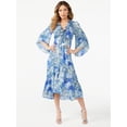 thumbnail image 1 of Sofia Jeans by Sofia Vergara Women's Long Sleeve Maxi Dress with High-Low Hem, 1 of 5