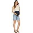 thumbnail image 1 of Sofia Jeans by Sofia Vergara Women's Maternity Lila Shorts with Full Belly Band, 1 of 6