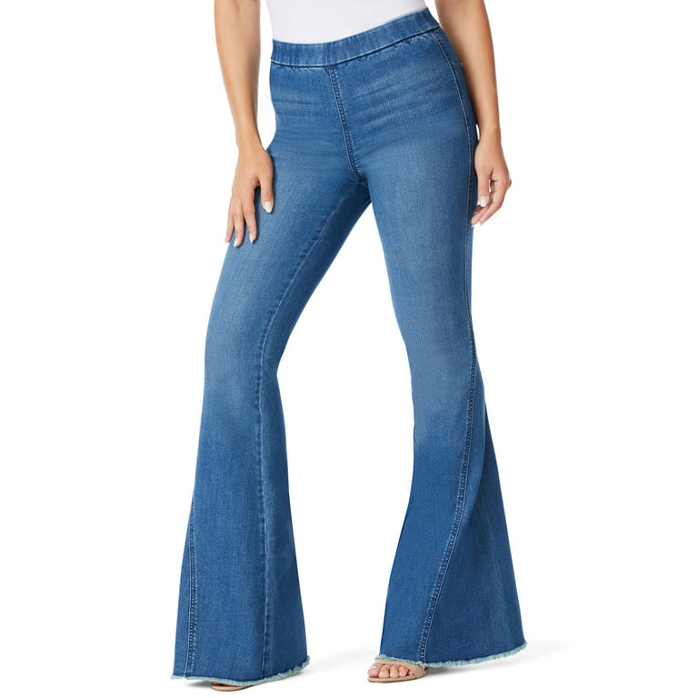 Sofia Jeans by Sofia Vergara Women's Melisa High-Rise Super Flare Pull-On  Jeans