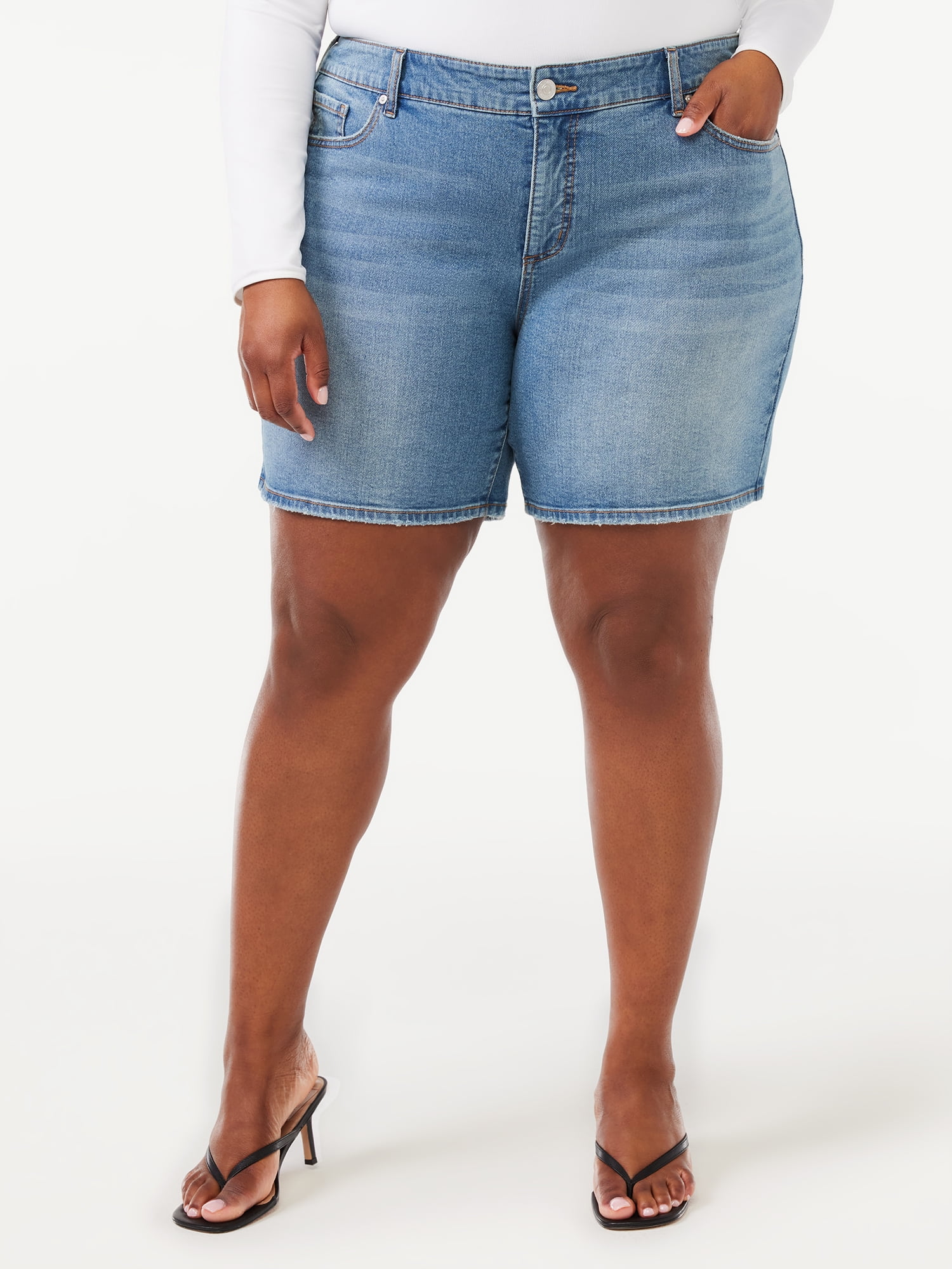Sofia Jeans by Sofia Vergara Plus Size Gabriella Bermuda Shorts - Walmart.com