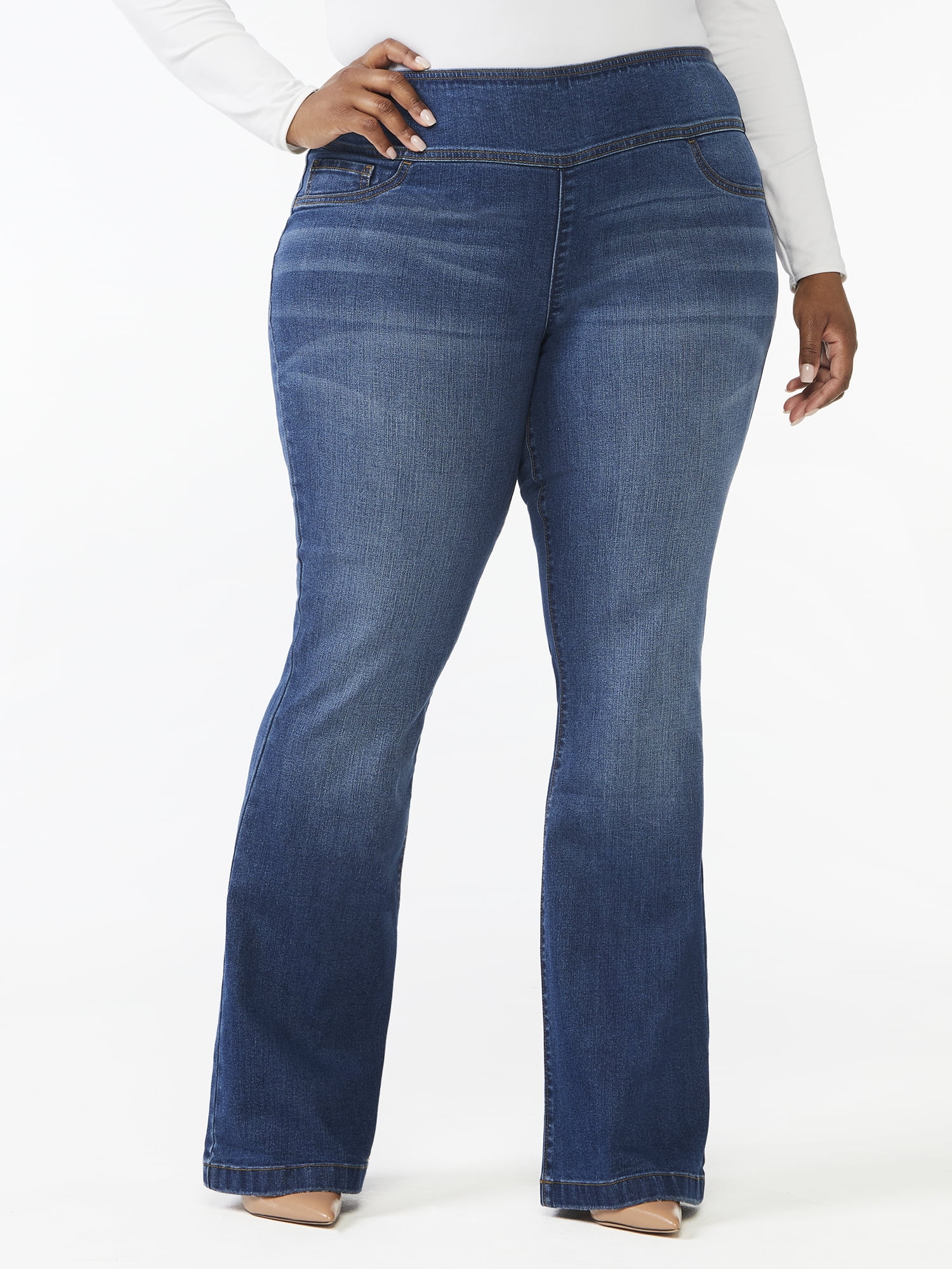 Sofia Jeans by Sofia Vergara Women's Plus Size Melisa High Rise Flare ...