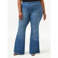 thumbnail image 1 of Sofia Jeans by Sofia Vergara Women's Plus Size Melisa High Rise Super Flare Pull On Jeans, 1 of 6