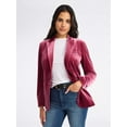 thumbnail image 1 of Sofia by Sofia Vergara Women's and Women's Plus Size Single Breasted Velvet Blazer, Sizes XS-4X, 1 of 6
