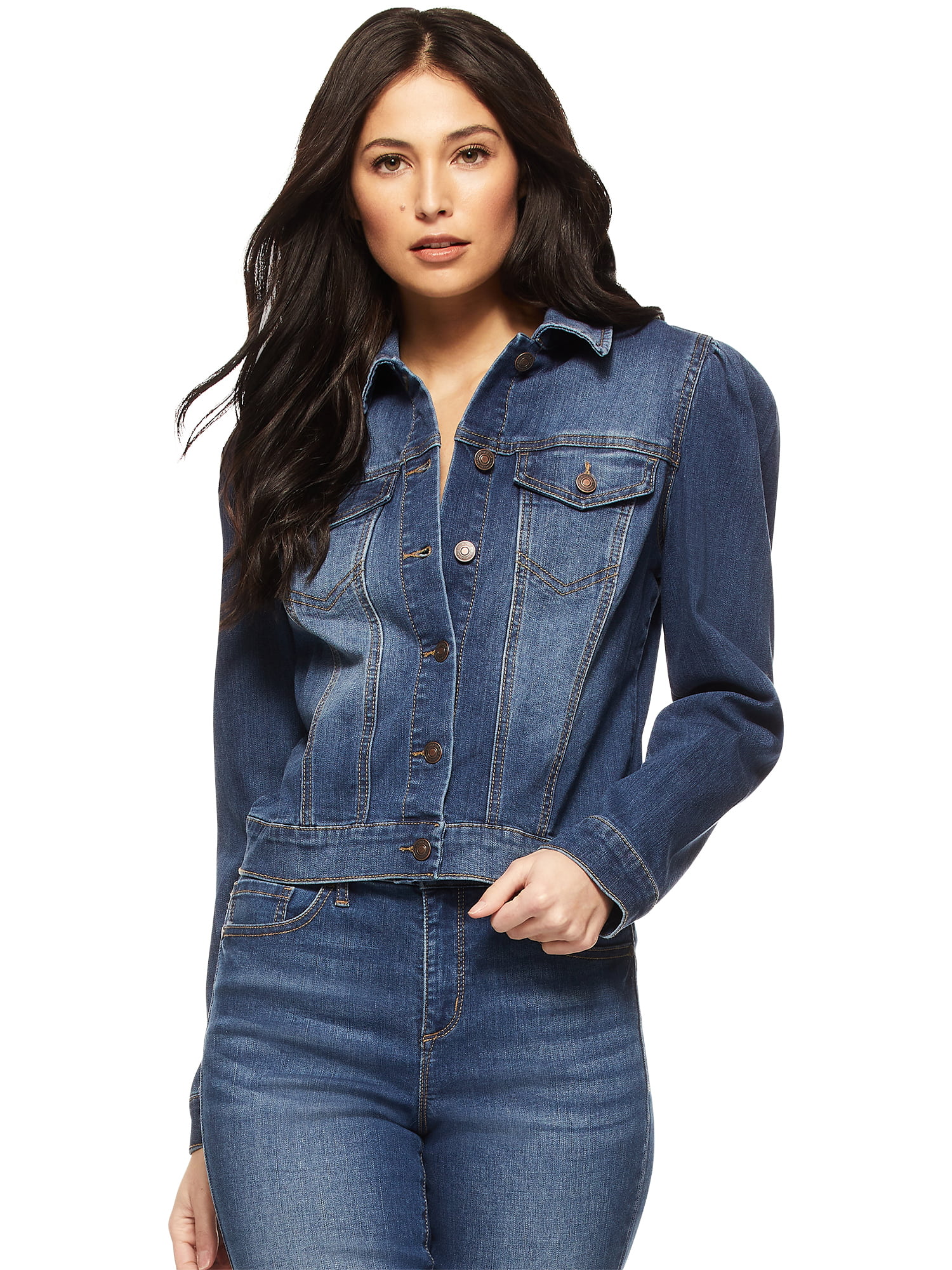 Sofia Jeans by Sofia Vergara Women’s Puff Sleeve Denim Jacket