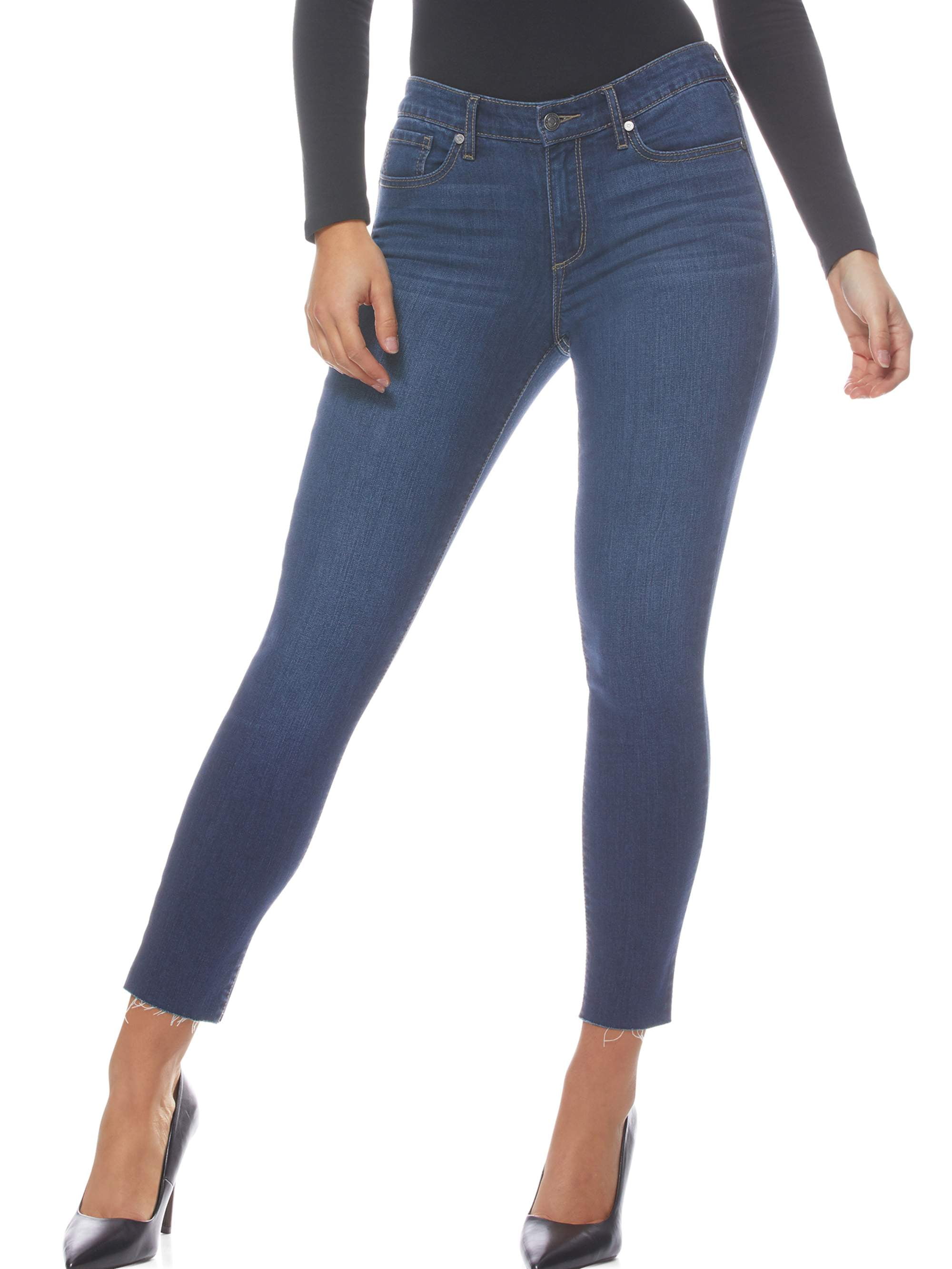 Sofia Jeans by Sofia Vergara Women's Skinny Mid Rise Stretch Ankle Jeans