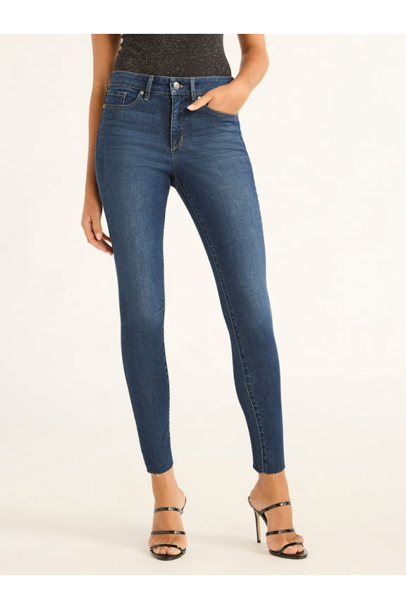 Sofia Jeans by Sofia Vergara Women's Sofia Mid Rise Ankle Raw Hem Jeans, Sizes 0-20