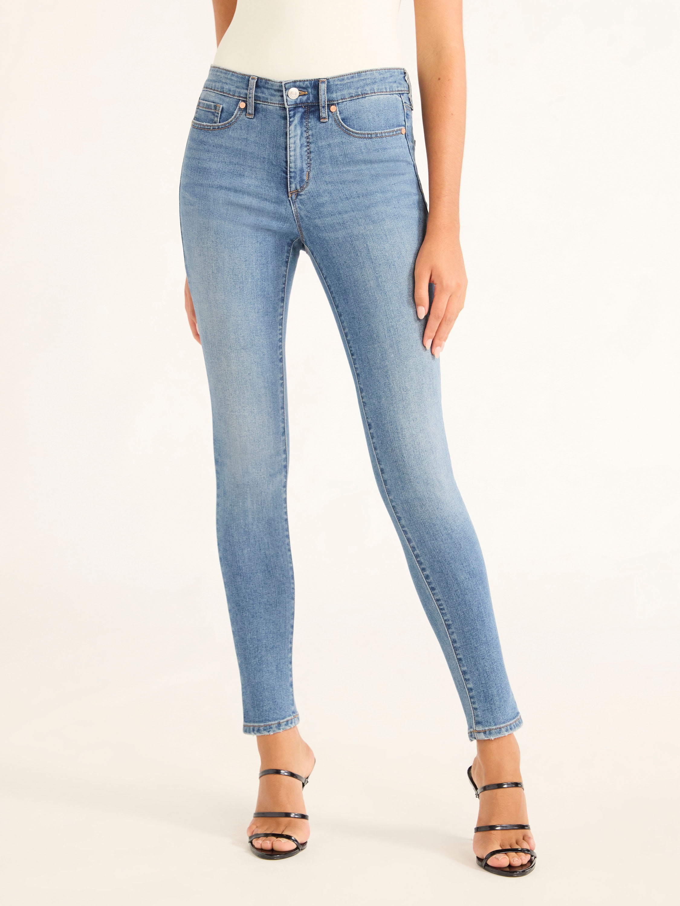 Sofia Jeans by Sofia Vergara Women's Sofia Mid Rise Ankle Raw Hem Jeans, Sizes 0-20