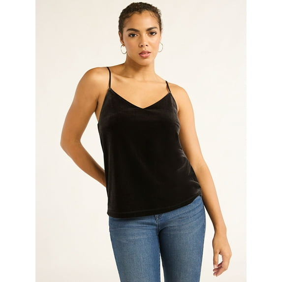 Sofia Jeans Women's Velvet Tank Top, Sizes XS-XXXL