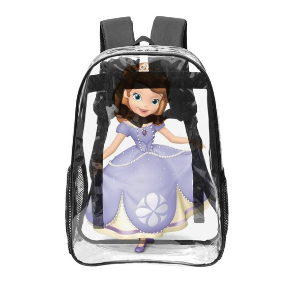 Sofia Pattern Transparent Backpack Lightweight And fashionable Showcasing Personality And Leading The Trend