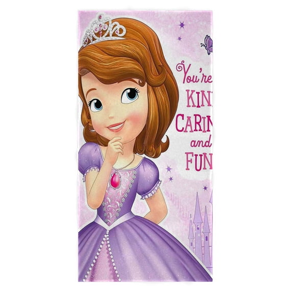 Sofia Princess Hand Towels for Bathroom Face Bath Clearance Absorbent Fan Gift Lover Microfiber Quick Dry