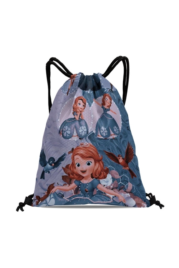 Sofia Princess Waterproof Bag:Great for fitness, hiking, yoga, swimming, travel, beach, and shopping, with a size of 15.7*17.7 inches.