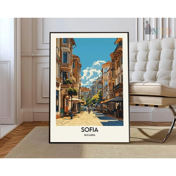 Sofia Print, Sofia Poster, Sofia Wall Art, Sofia Travel, Sofia Art Print, Sofia Artwork, Sofia Photo, Sofia Bulgaria Print, Sofia Cityscape Wall Art, Modern Wall Decor, 16x24 UNFRAMED