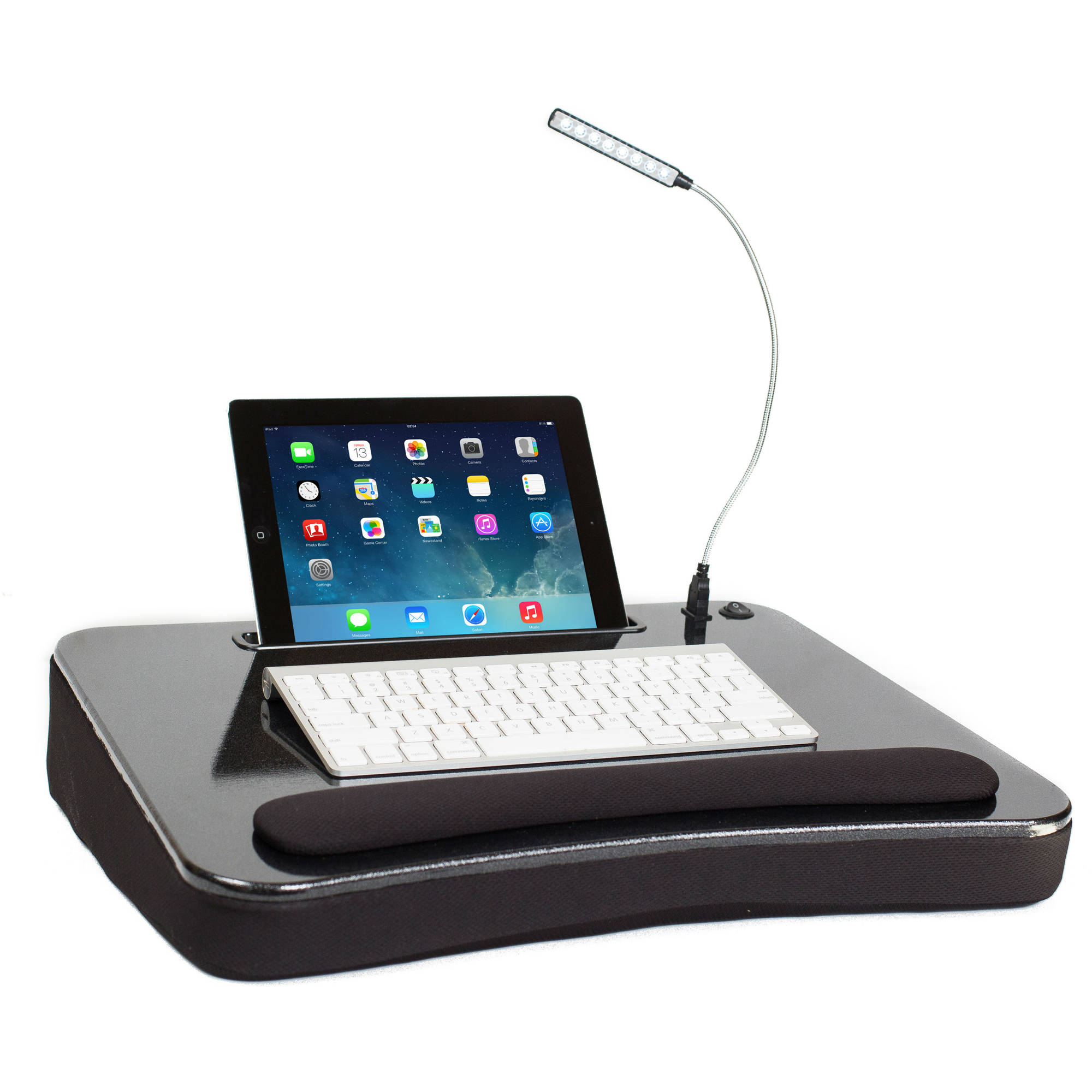 Sofia + Sam Lap Desk with USB Light and Tablet Slot - Black - image 1 of 7