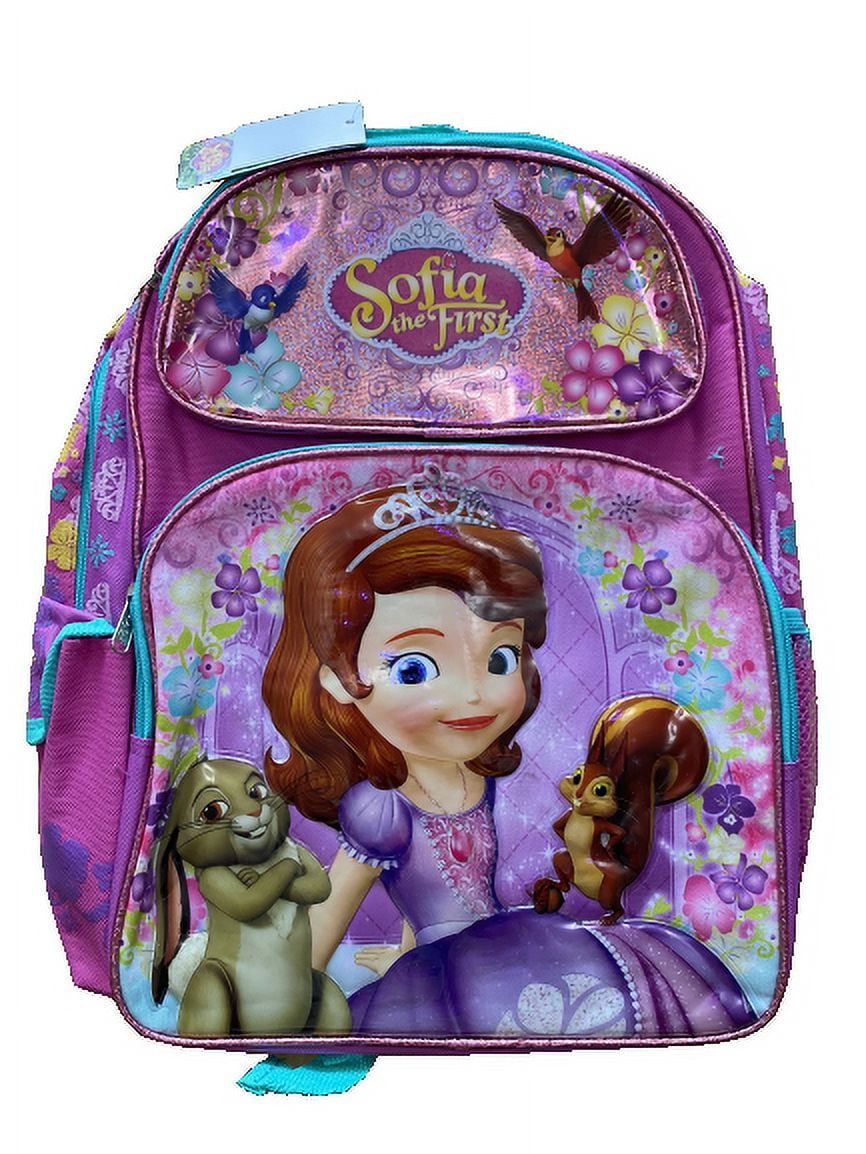 Sofia The First Deluxe 12" Toddler Size Backpack