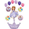 thumbnail image 1 of Sofia The First Party Supplies Princess Crown Birthday Balloon Bouquet Decorations, 1 of 7