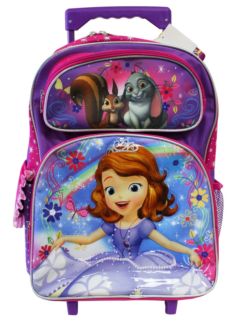 Sofia The First Rainbow Magic Full Size Rolling Backpack (16in
