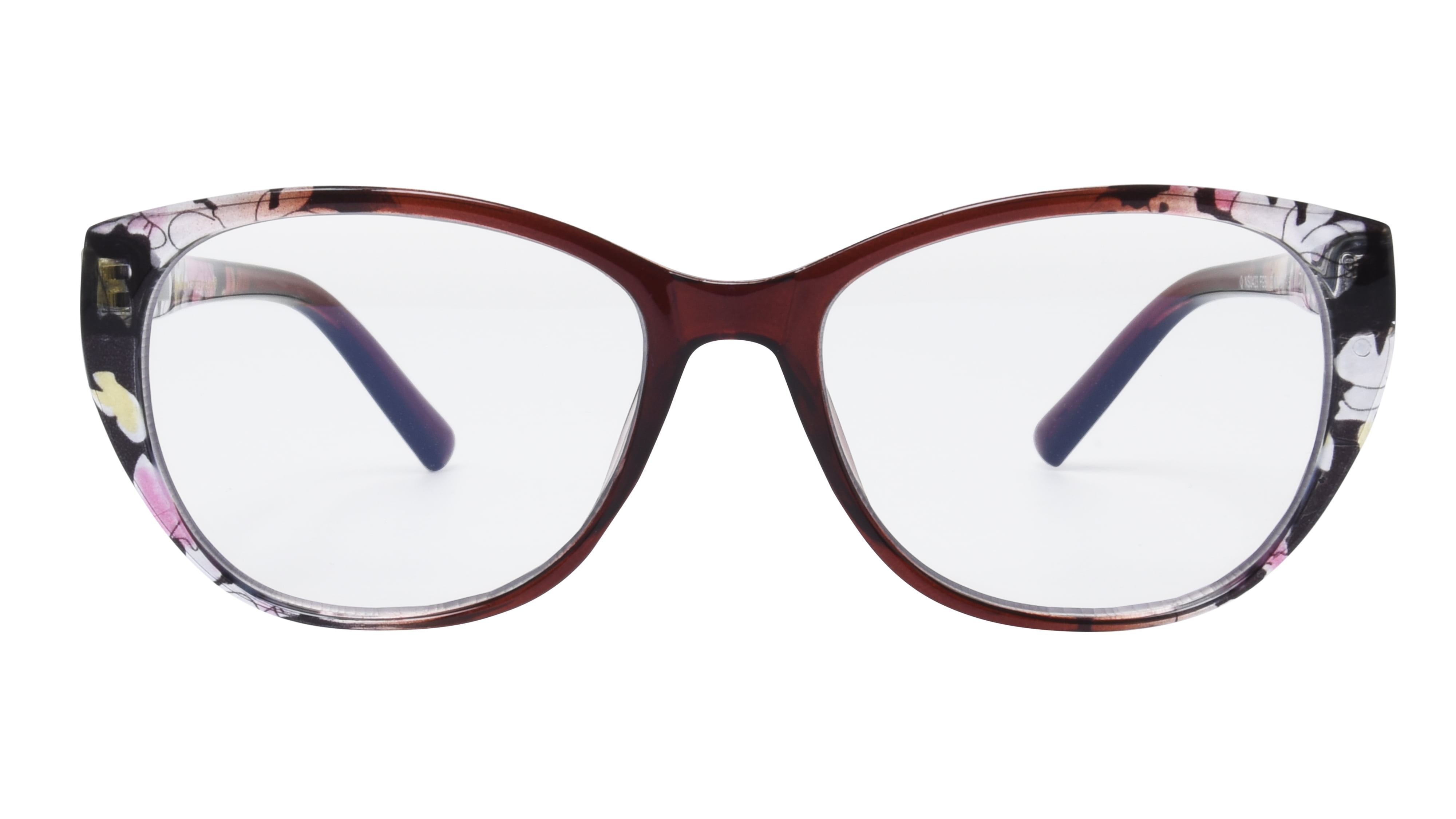 Sofia Vergara Berry Floral Cat Eye Reader 2.00