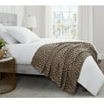 thumbnail image 1 of Sofia Vergara Home Classic Leopard Throw Blanket, Beige, Standard Throw, 1 of 5