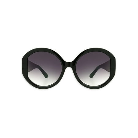 Sofia Vergara Ladies Round Black Sunglasses