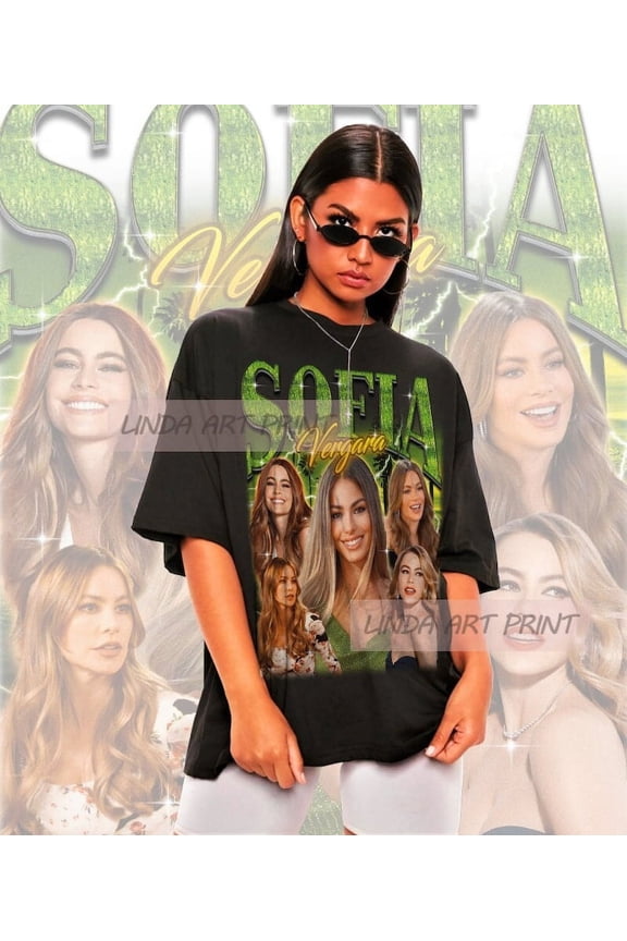 Sofia Vergara Retro Portrait Graphic Design Everyday T-Shirt