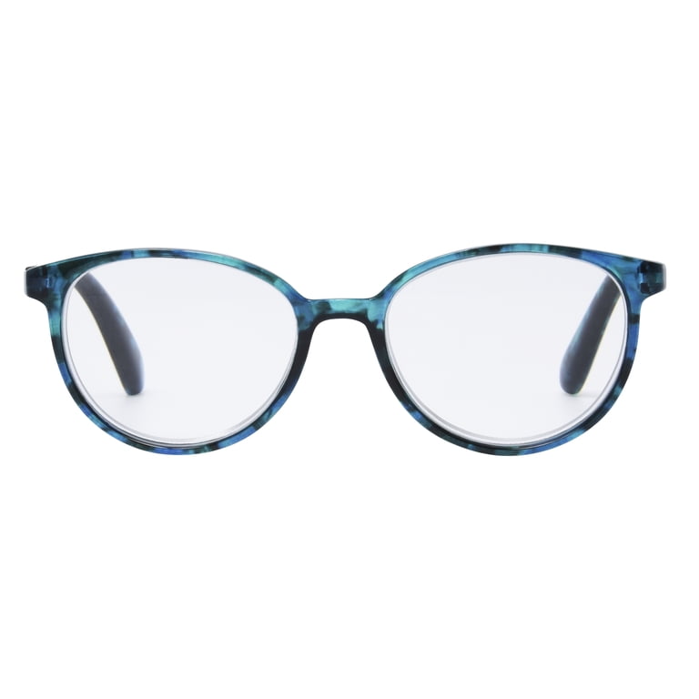 OSCAR DE LA RENTA READING GLASSES +2.00  GREY TORTOISE TEAL NWT WITH CASE Teal Tortoise Readers | Chico main image 4