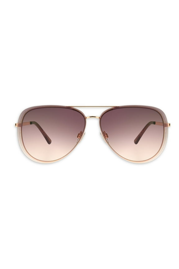 Aviator Rose Gold Sunglasses