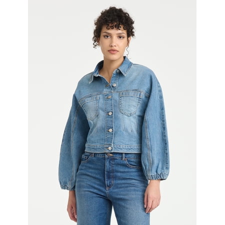 Sofia Vergara Women's Darted Denim Waist Jacket, Sizes XS-XXL