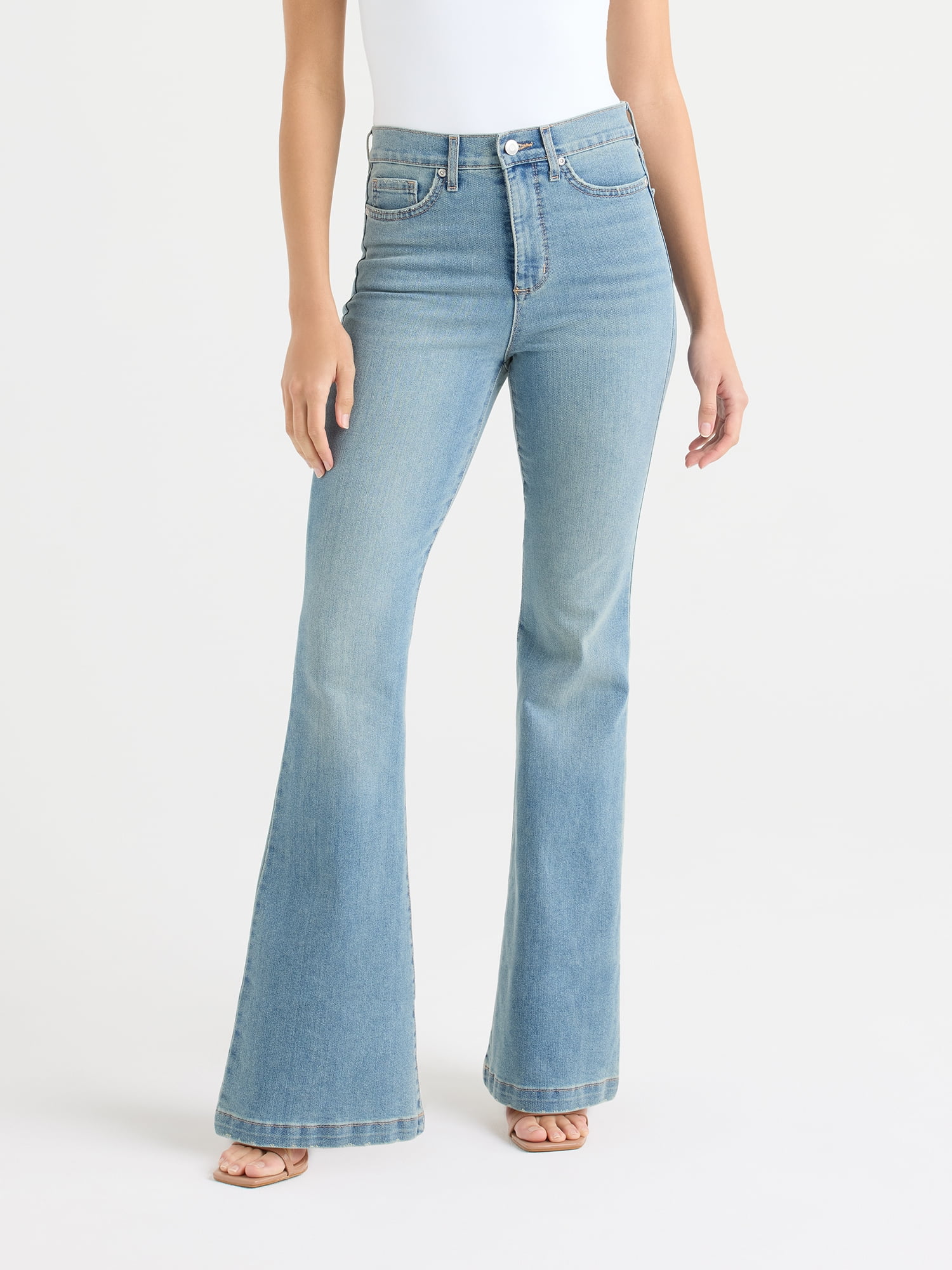 Sofia by Sofia Vergara Women's Melisa High Rise Flare Jeans, 32.5" Inseam, Sizes 0-20