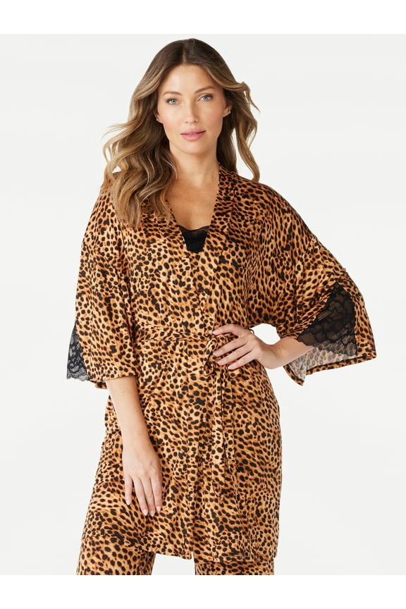 Sofia Vergara Women’s Lace Robe with pockets, Women’s