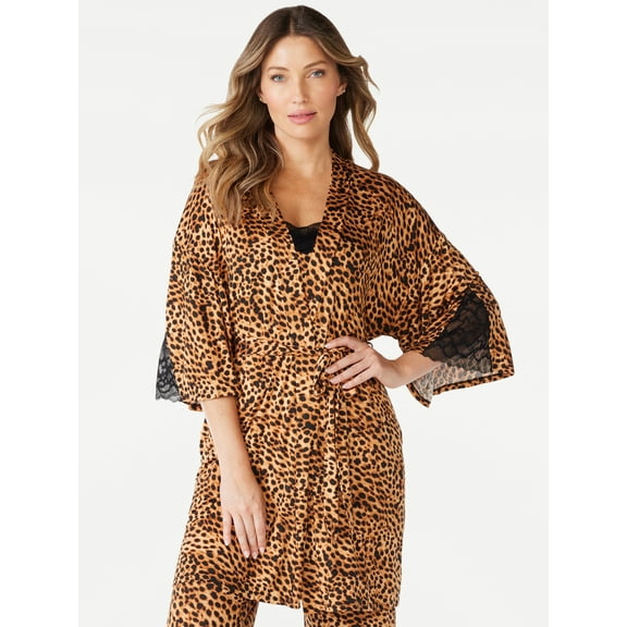 Sofia Vergara Women’s Lace Robe with pockets, Women’s