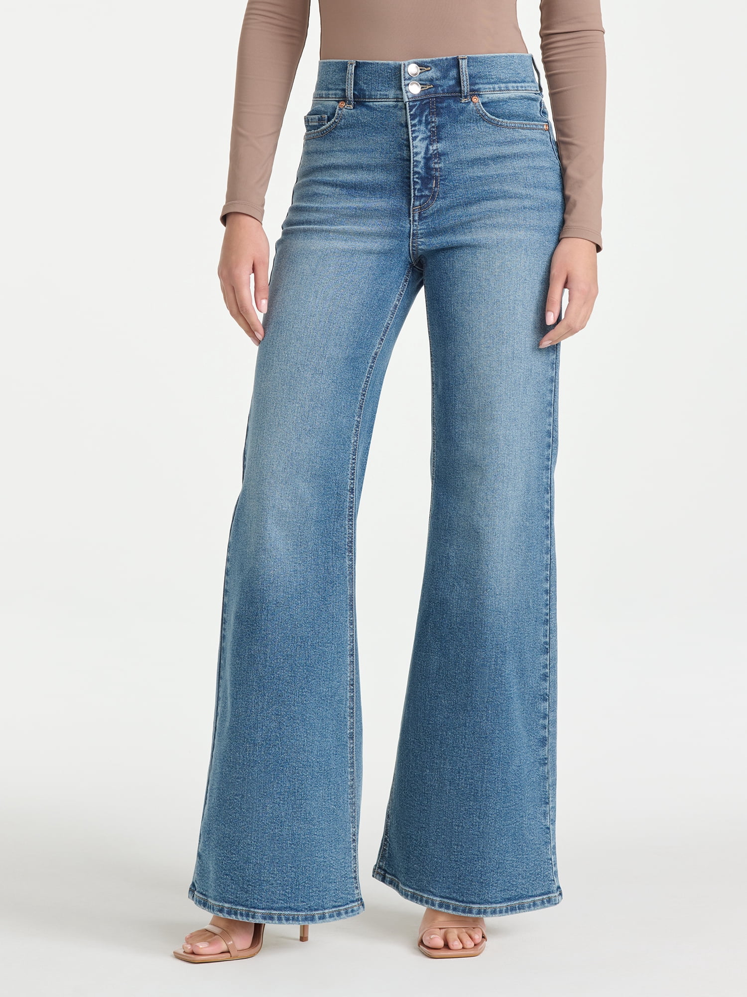Sofia Jeans Women's Margot Super Hr Wide Leg Long, Sizes 0-18
