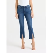 Sofia by Sofia Vergara Women's Mid Rise Crop Slim Leg Jeans, 26" Inseam, Sizes 0-20