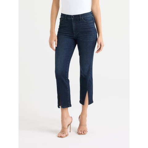 Sofia by Sofia Vergara Women's Mid Rise Crop Slim Leg Jeans, 26" Inseam, Sizes 0-20