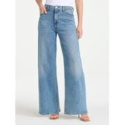 Sofia Vergara Womens and Womens Plus Pleated Wide Leg Jean, Sizes 0-26W