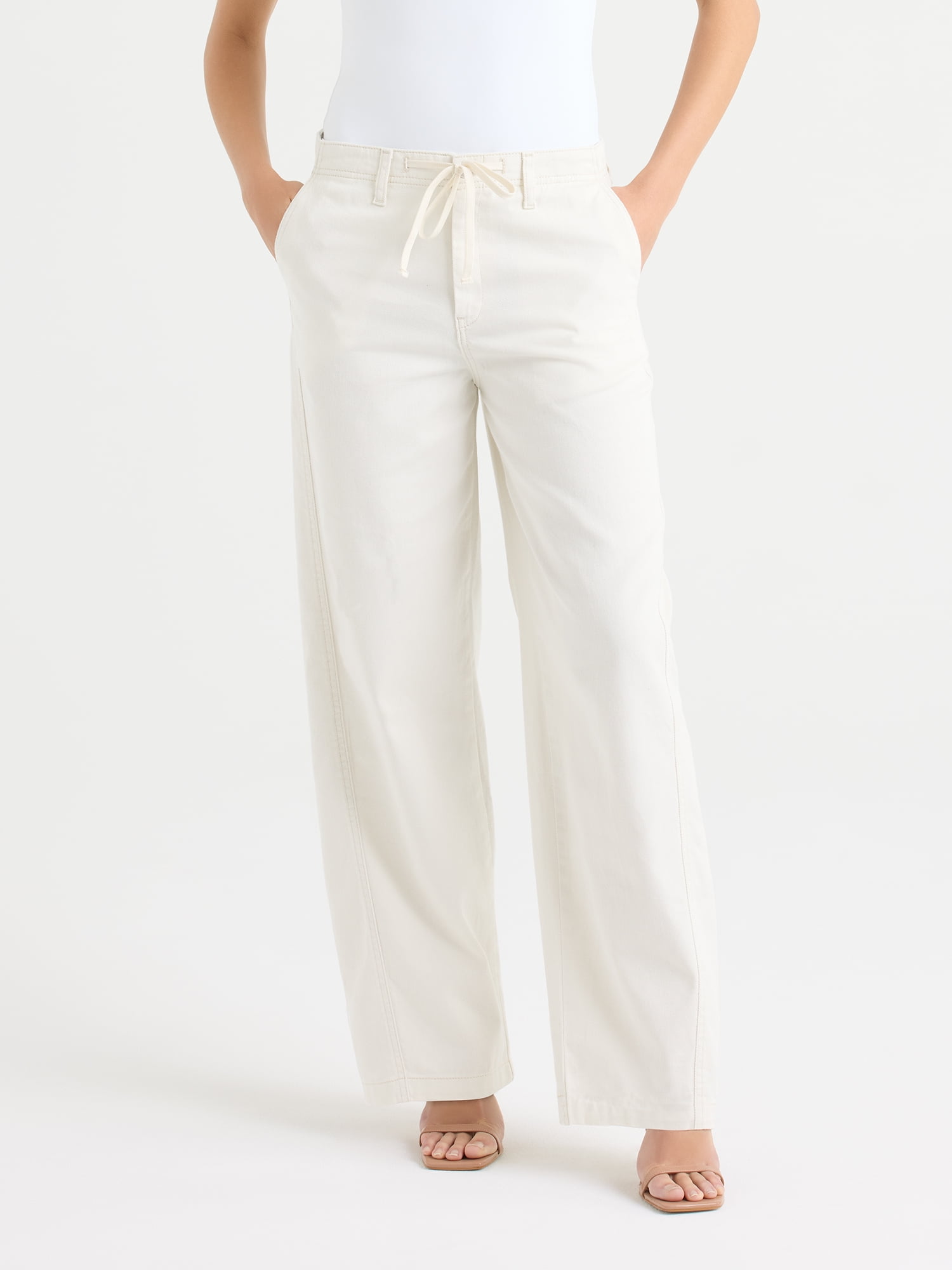 Sofia by Sofia Vergara Women's and Women's Plus Size Diana Relaxed Trousers, 30.5" Inseam, Sizes 0-26W