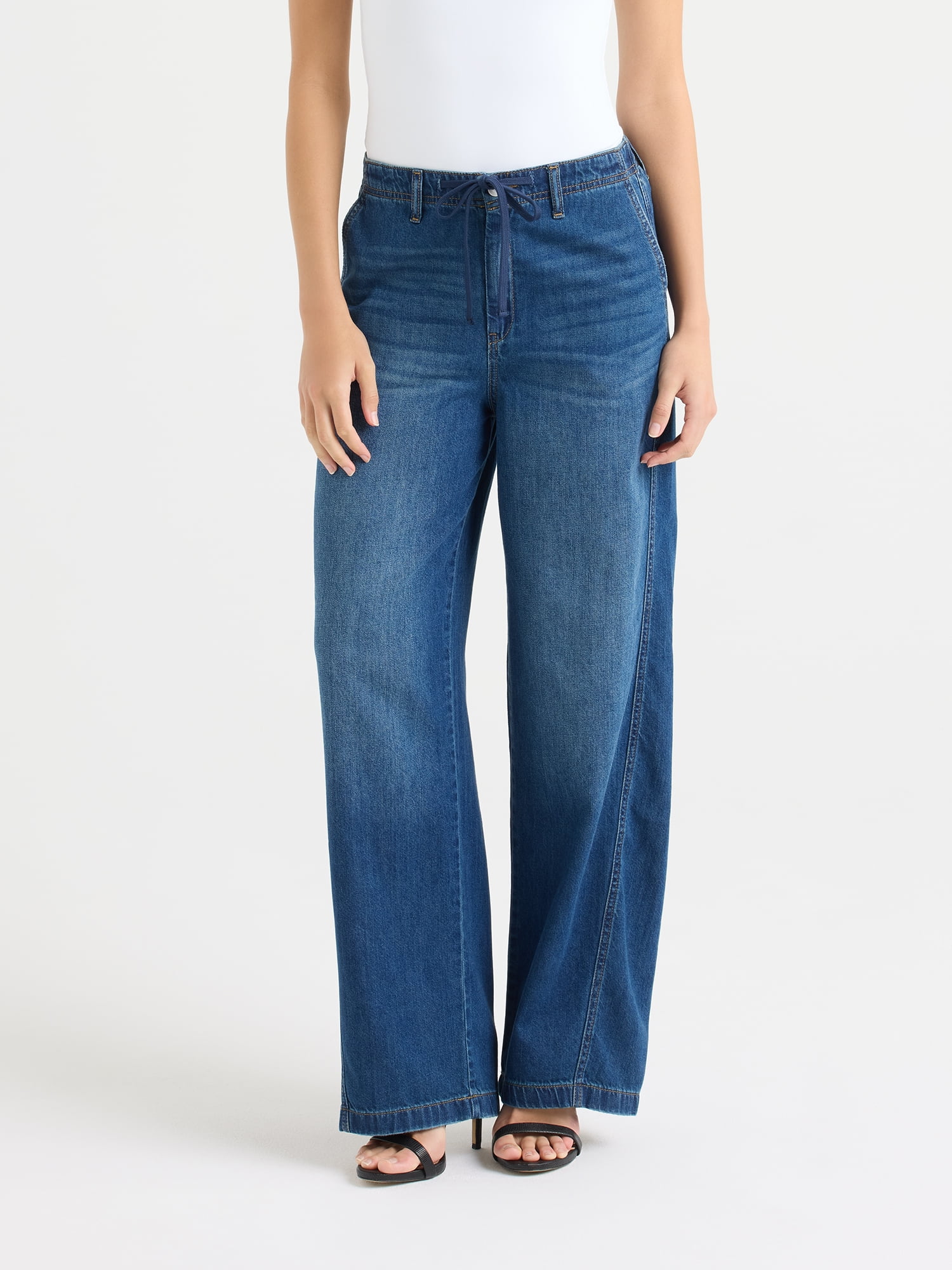 Sofia by Sofia Vergara Women's and Women's Plus Size Diana Relaxed Trousers, 30.5" Inseam, Sizes 0-26W