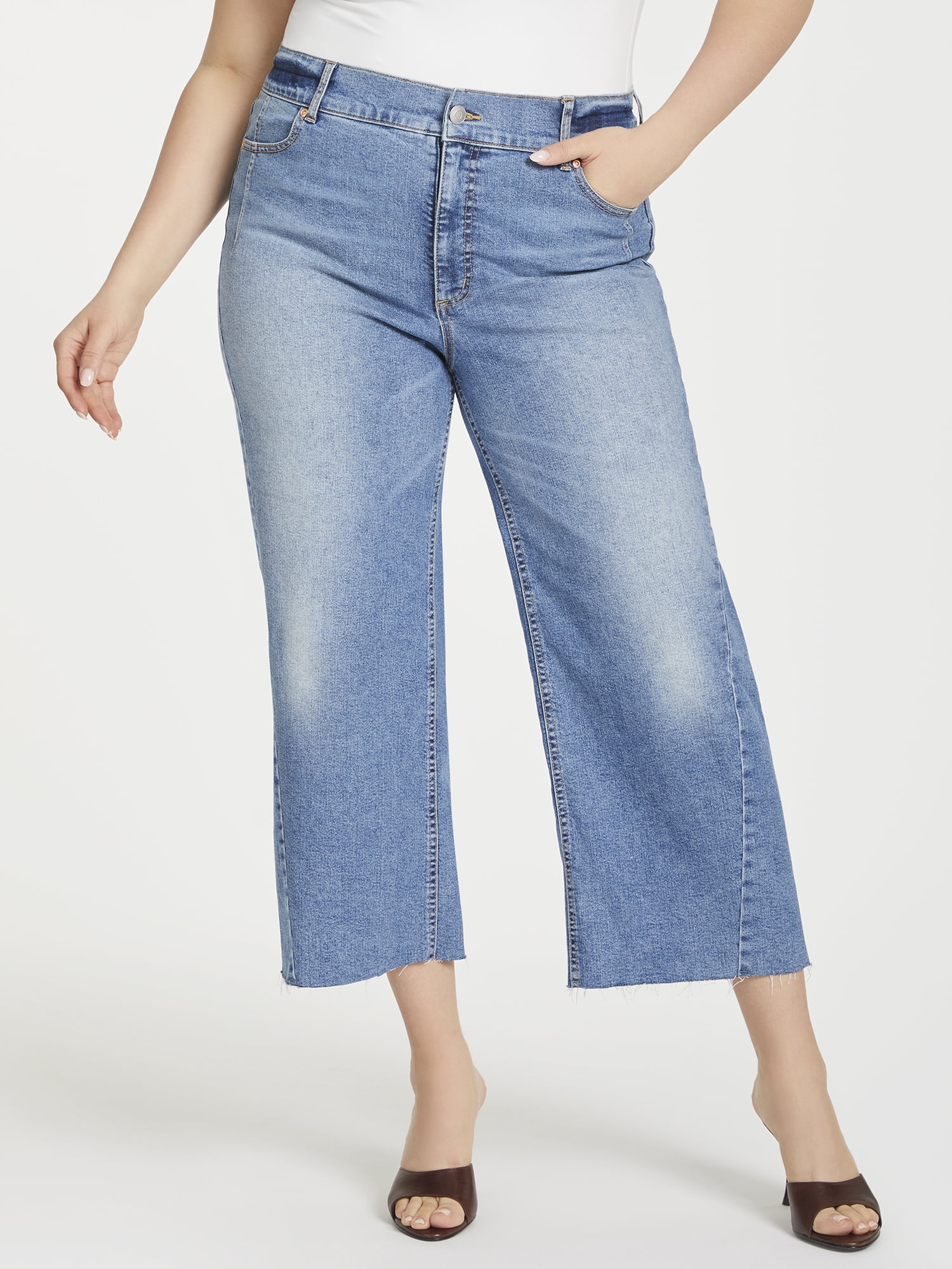 Sofia Vergara Women's Plus Size Margot Super Wide Crop Sizes 14W-26W
