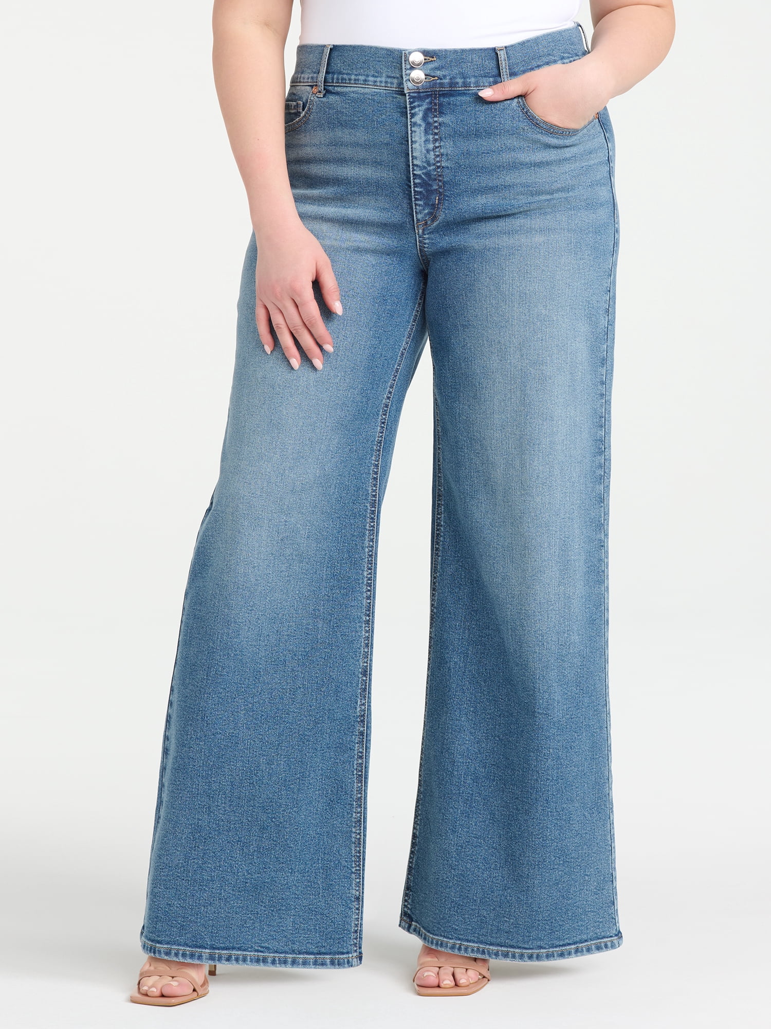 Sofia Vergara Women's Plus Size Margot Super Wide Leg Sizes 14W-26W