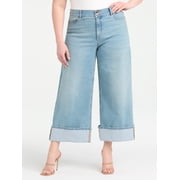Sofia Vergara Women's Plus Size Margot Wide Leg Cuffed Sizes 14W-26W