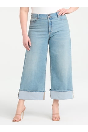 Women's Plus Size Margot Wide Leg Cuffed Sizes 14W-26W