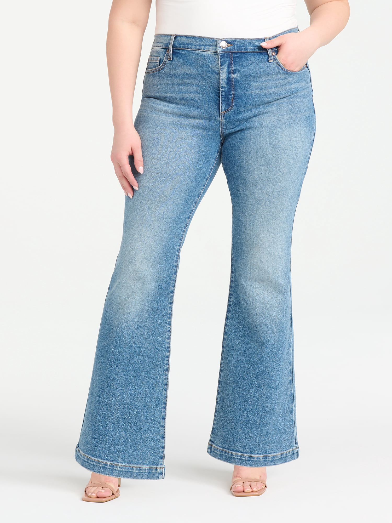 Sofia Vergara Women's Plus Size Melissa High Rise Flare Sizes 14W-26W
